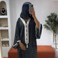 Gandoura noire petit pois