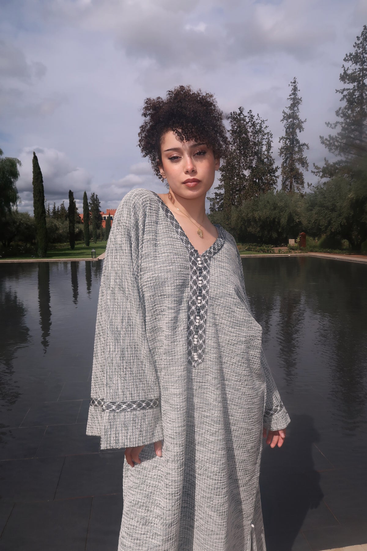 Gandoura Tweed Vert